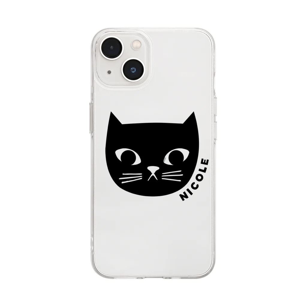 黒猫屋ニコルの黒猫屋ニコル Soft Clear Smartphone Case