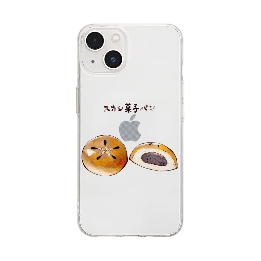 おいものスカシ菓子パン Soft Clear Smartphone Case