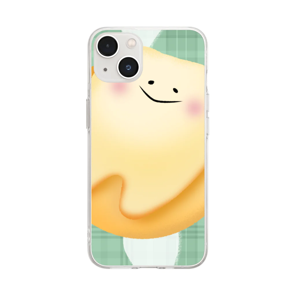 けんしんくんのメロン歯゜ん Soft Clear Smartphone Case