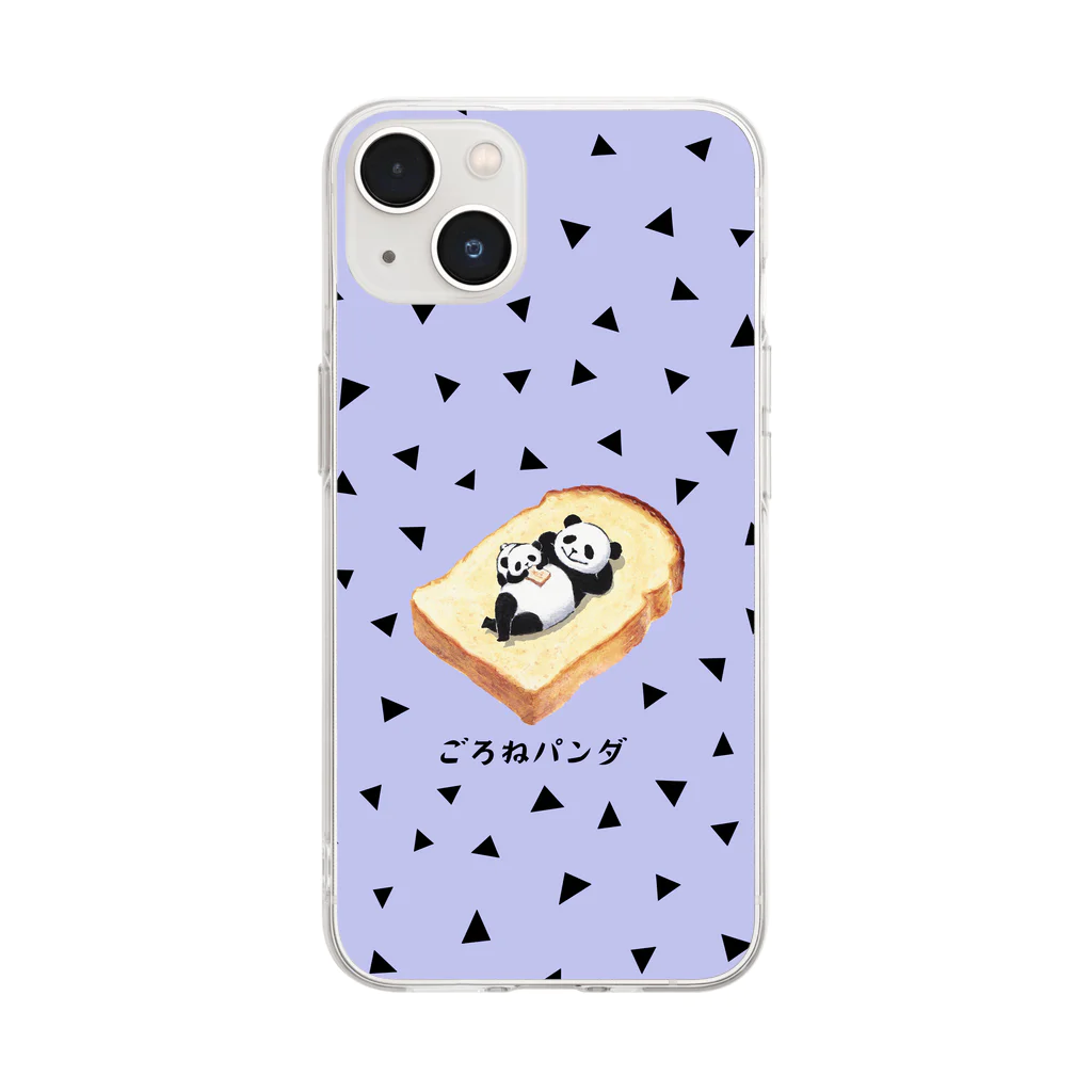 fig-treeのごろねパンダ Soft Clear Smartphone Case