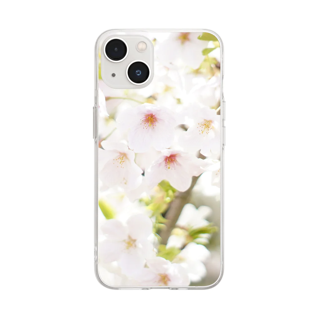 totesbags_n_t-shiirtsn_second（トーツバッグス＆ティーシャッツン_セカンド））のさ～く～ら〜 Soft Clear Smartphone Case