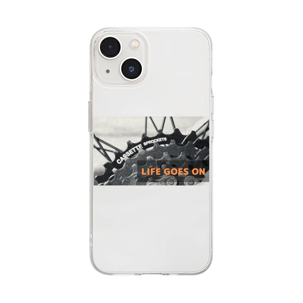 地味渋のLIFE GOES ON Soft Clear Smartphone Case