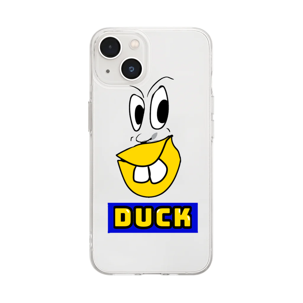 DUCK！くんのDUCKくん ソフトクリアスマホケース