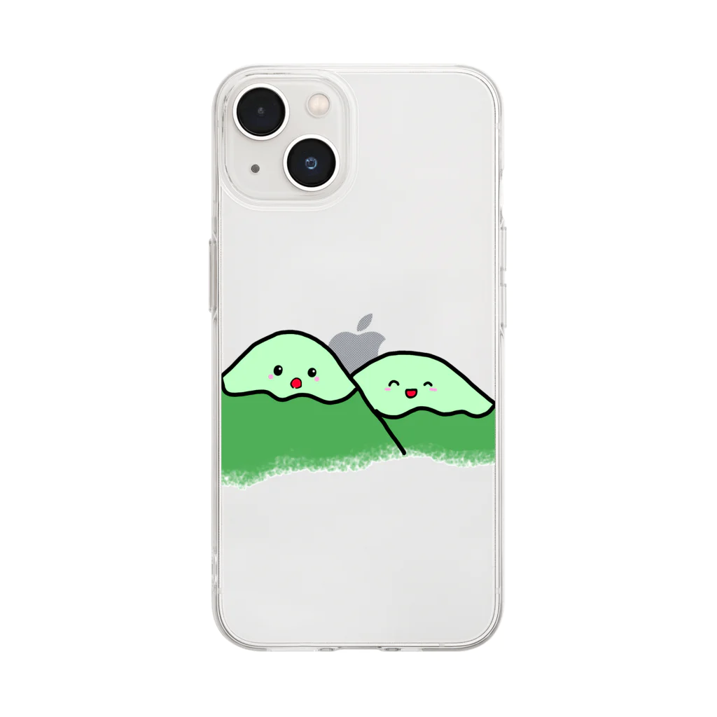 おにーちゃんショップのやまびこお山ちゃん Soft Clear Smartphone Case