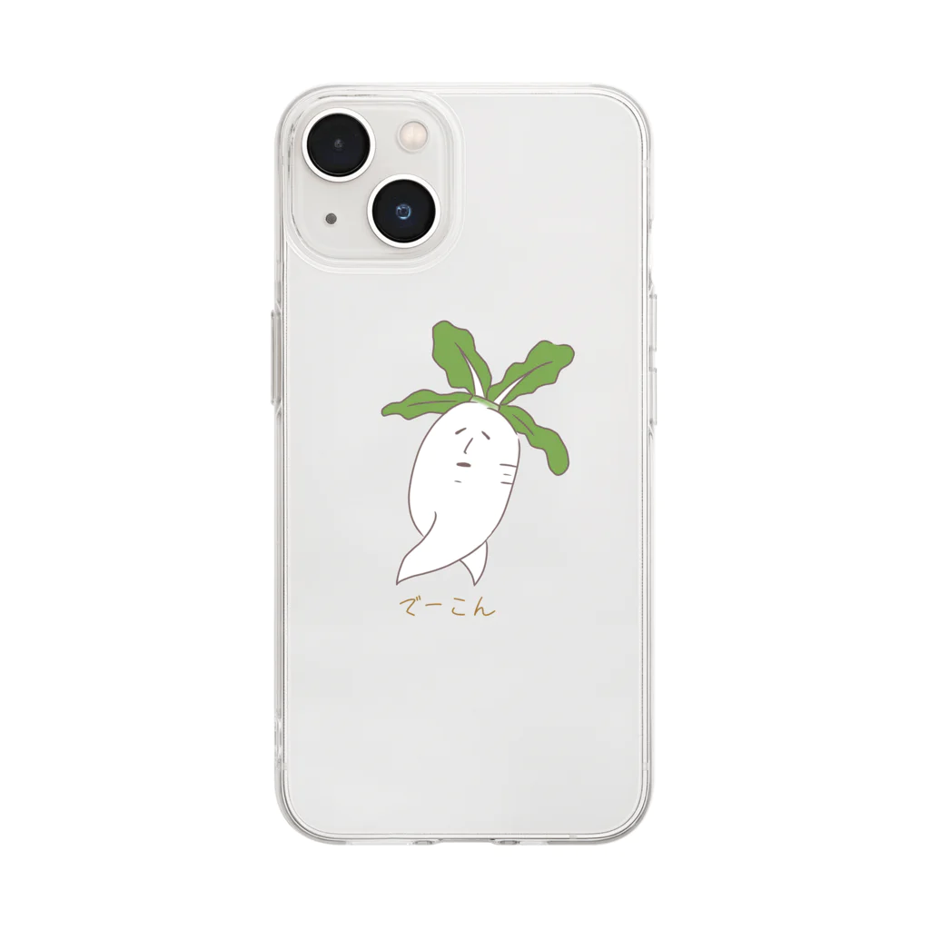 しーしぇんのでーこん Soft Clear Smartphone Case