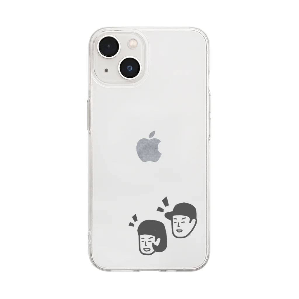 SATOの男の子と女の子 Soft Clear Smartphone Case