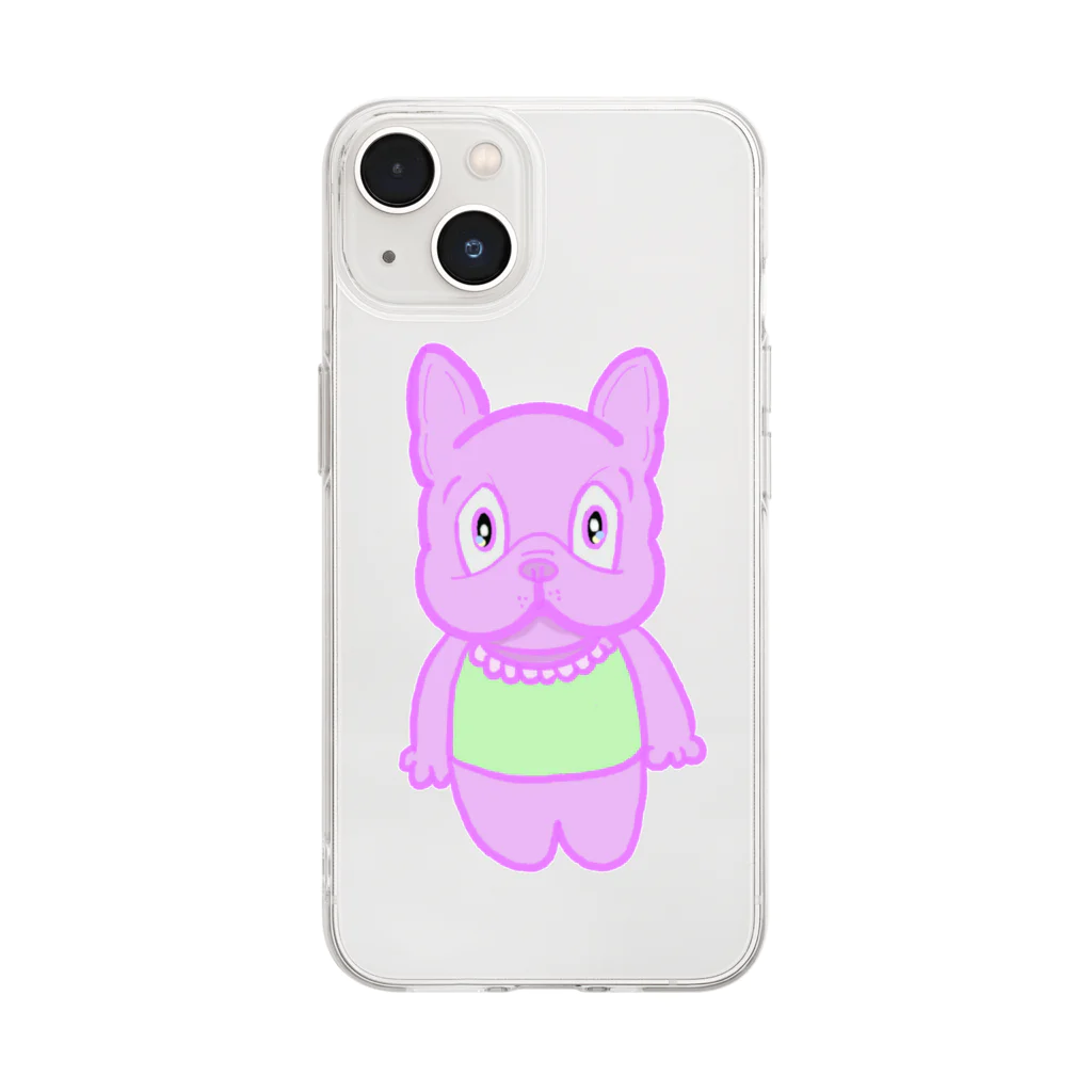 maru-chanのファンシーフレブル Soft Clear Smartphone Case