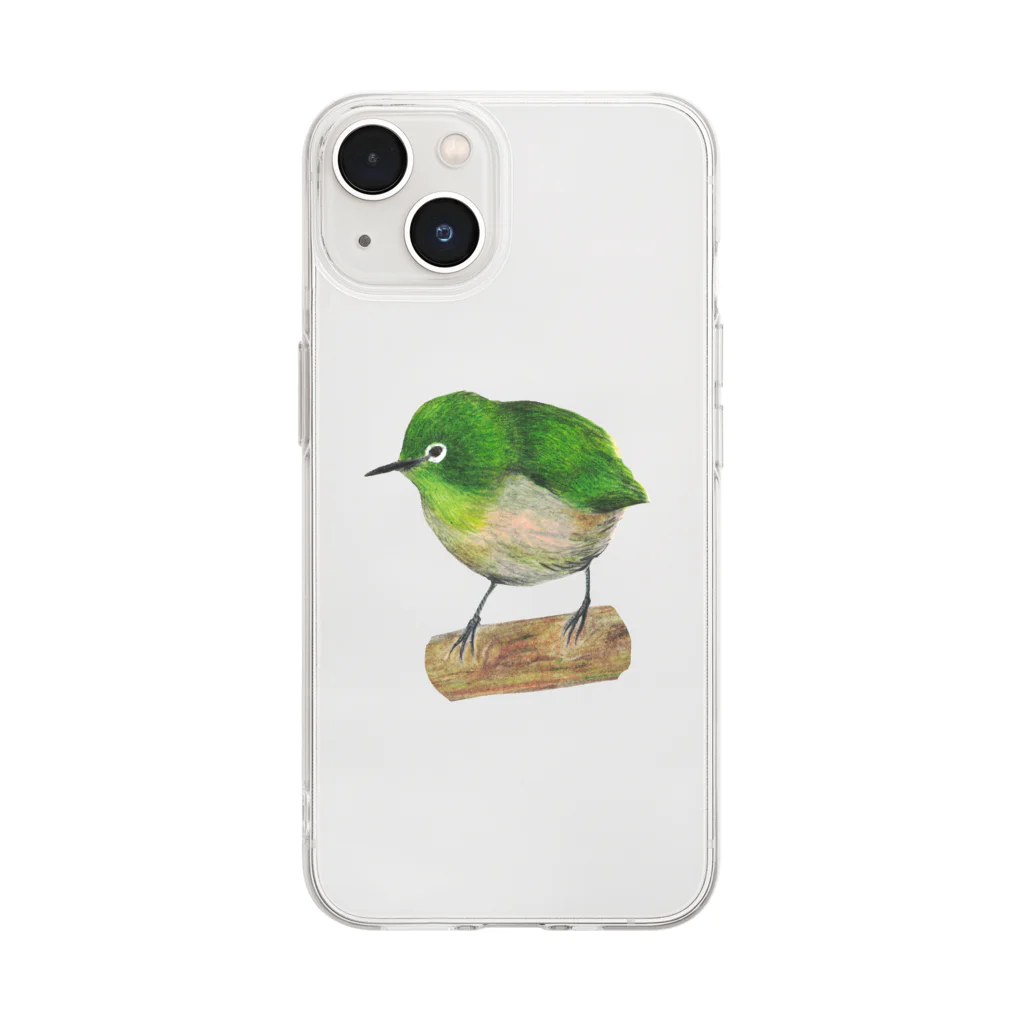 森図鑑の[森図鑑] メジロ Soft Clear Smartphone Case