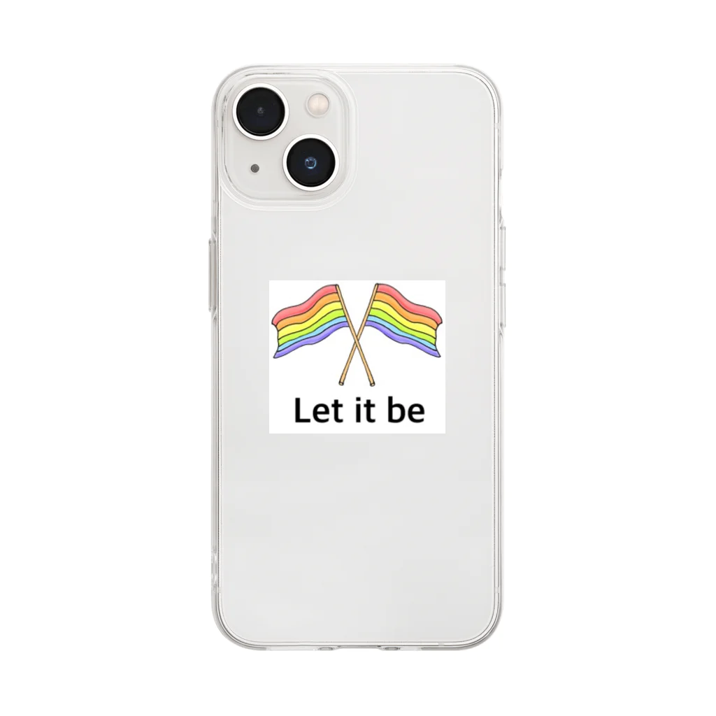 KDKのLet it be 〜自分らしく〜 LGBTQ ソフトクリアスマホケース