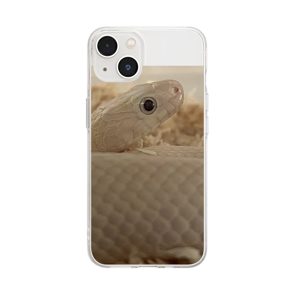 白蛇のゆずの白蛇のゆず Soft Clear Smartphone Case