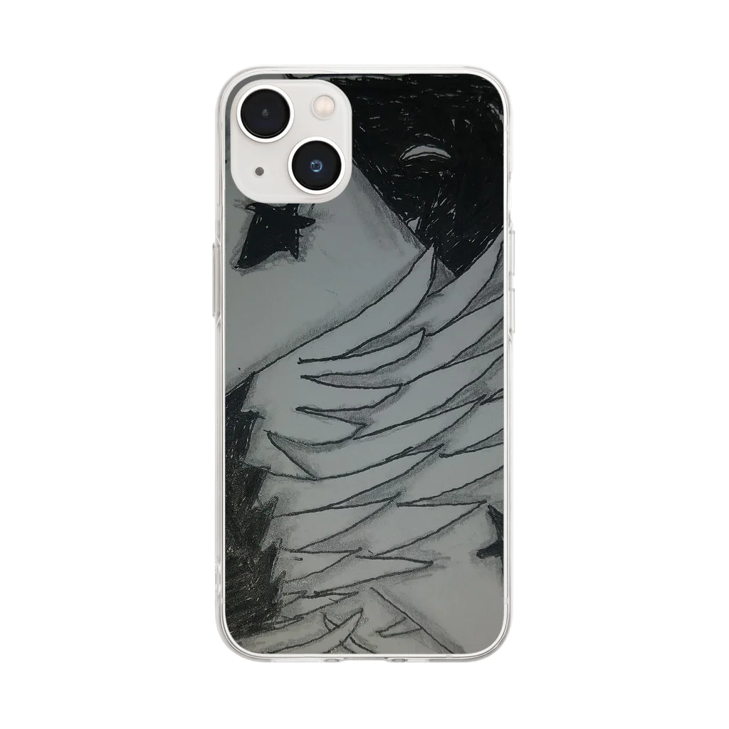 煮干し/Sardinaの堕天〜Fallen angel〜 Soft Clear Smartphone Case