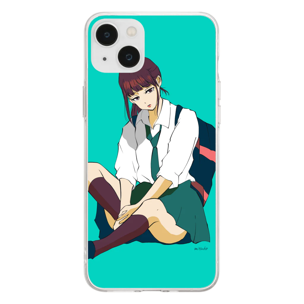 伊佐坂みつほの気怠い日 Soft Clear Smartphone Case