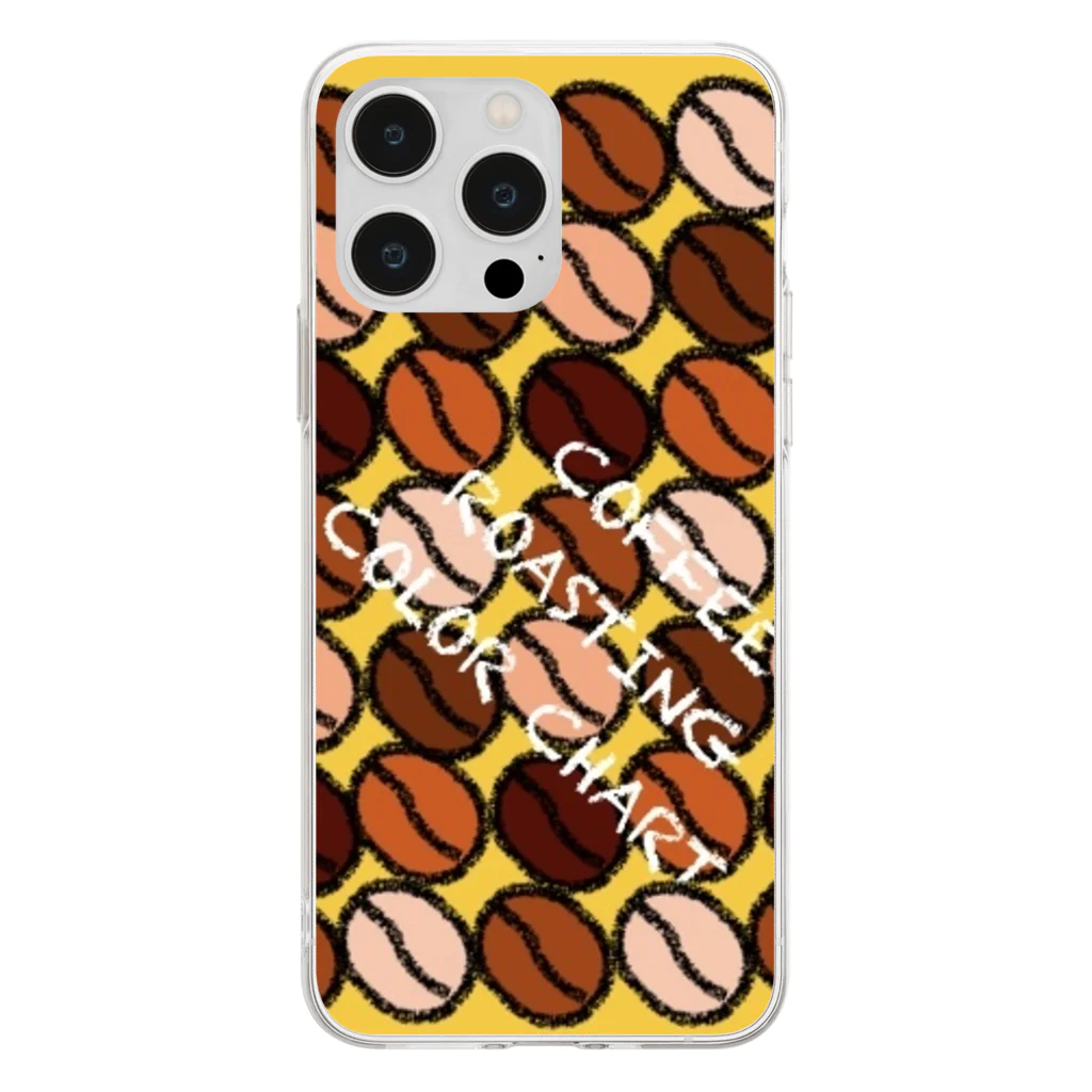 とんたんとかんたんのROASTING COLOR CHARTスマホケース Soft Clear Smartphone Case