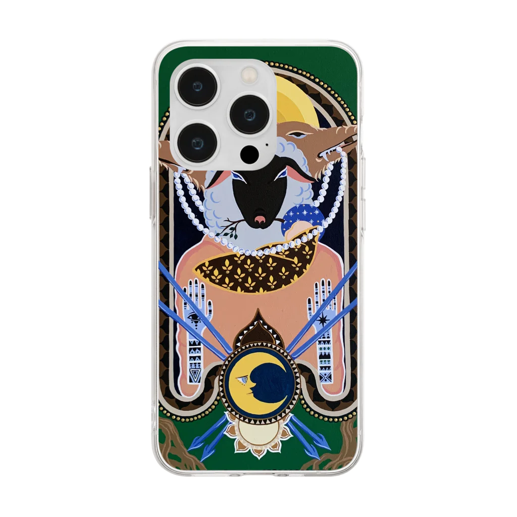 Art by herocca のTHE DAY-art by herocca  Soft Clear Smartphone Case