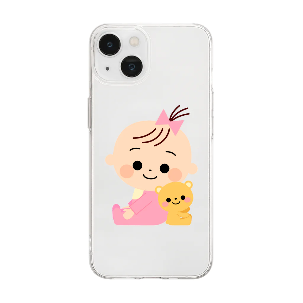 Simao55のかわいいBaby Soft Clear Smartphone Case