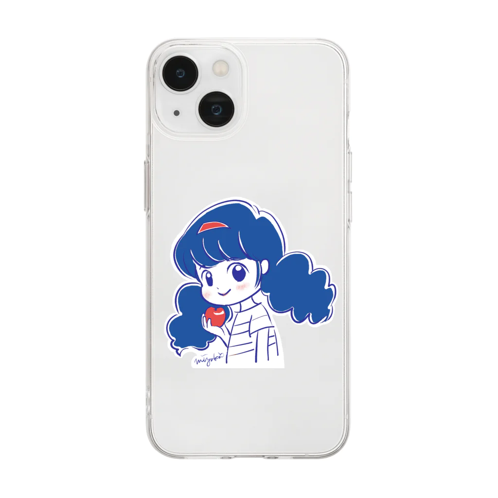 Citron Note (ｼﾄﾛﾝﾉｰﾄ)の小夏青果店 店主シリーズ Soft Clear Smartphone Case