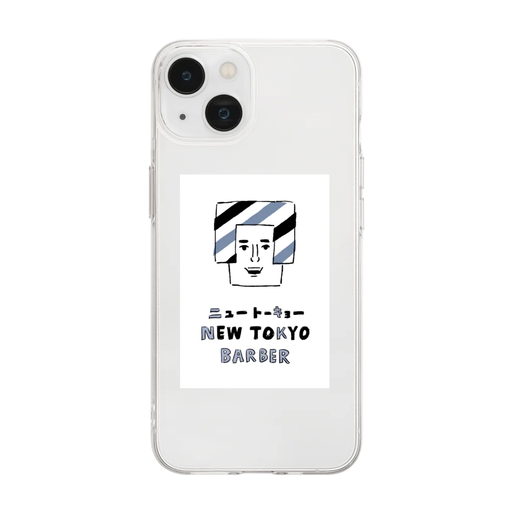 NEW TOKYO BARBERのNEW TOKYO BARBER Soft Clear Smartphone Case