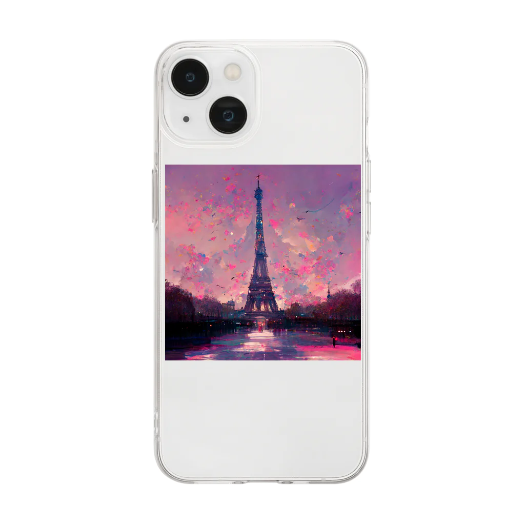 D4C Napoléonのパリ Soft Clear Smartphone Case