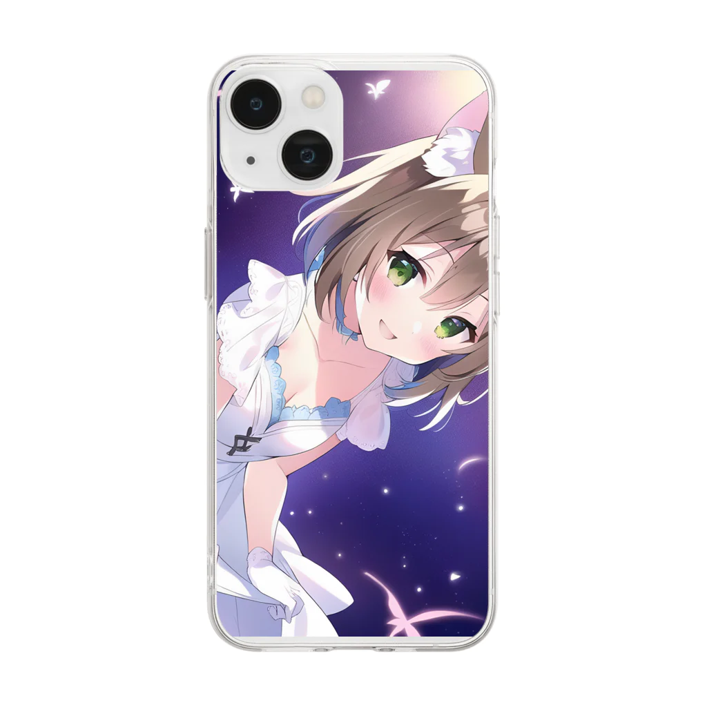 白雪みう❄️🐾土曜歌みたupの白雪みう キラキラ Soft Clear Smartphone Case