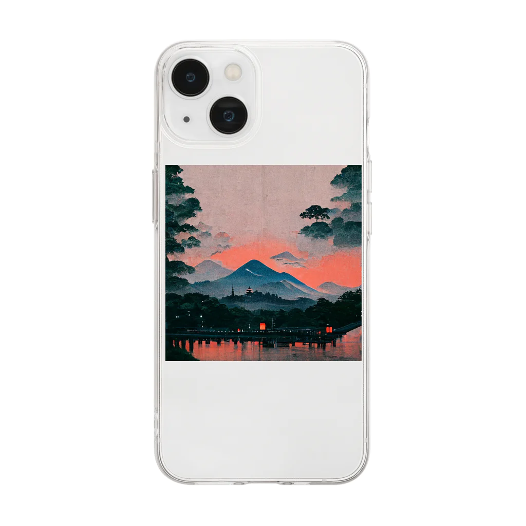 D4C Napoléonの和風 Soft Clear Smartphone Case