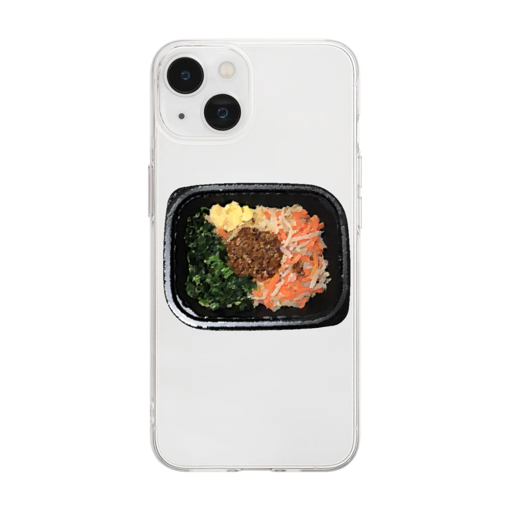 脂身通信Ｚのビビンバ弁当_221113 Soft Clear Smartphone Case