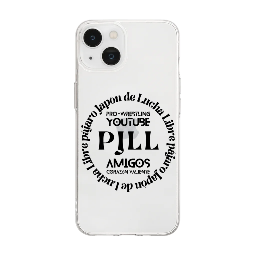 PJLLのPJLL TEXT B Soft Clear Smartphone Case