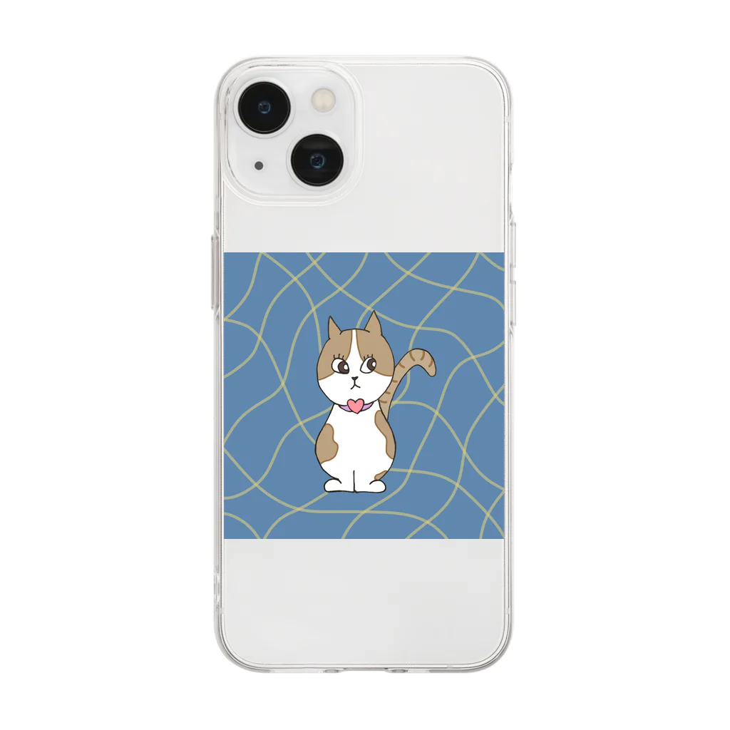 Hinanochin.shopのa cat / Timmy ソフトクリアスマホケース