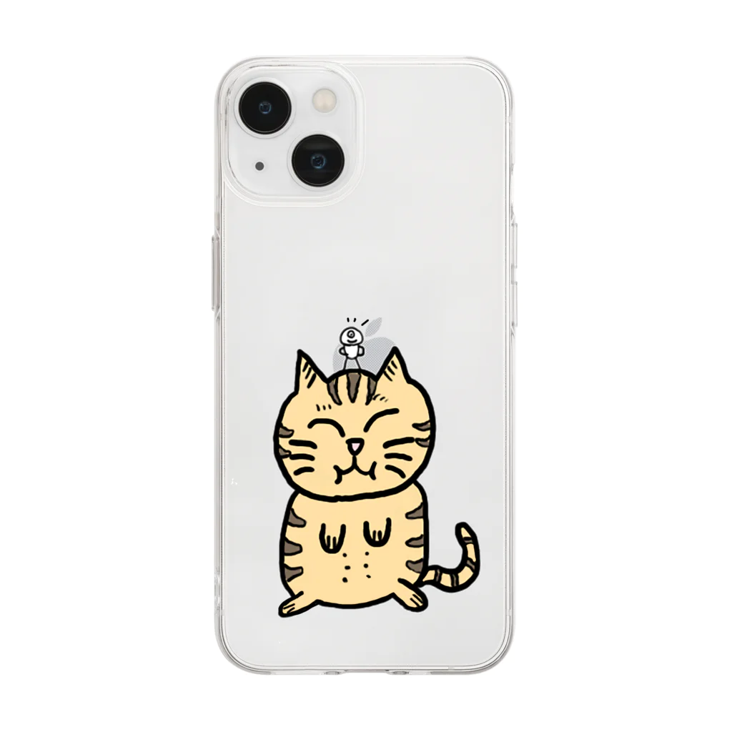 studio_tokkeのてんちゃん Soft Clear Smartphone Case