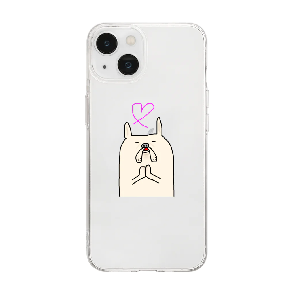 フレンチブルドッグ　ミルミルのフレンチブルドッグミルミル💓 Soft Clear Smartphone Case