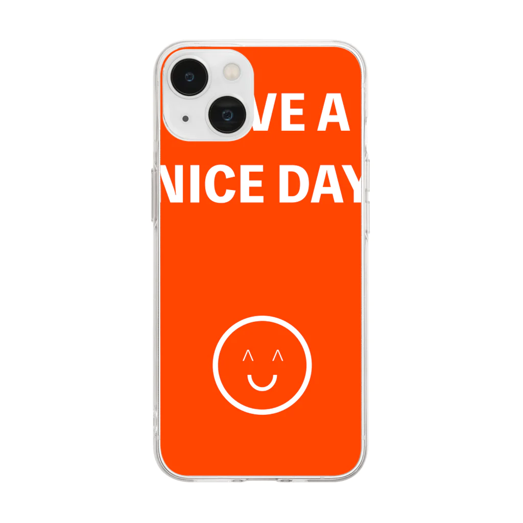 soul-soulのHAVE A NICE SMILEY Soft Clear Smartphone Case