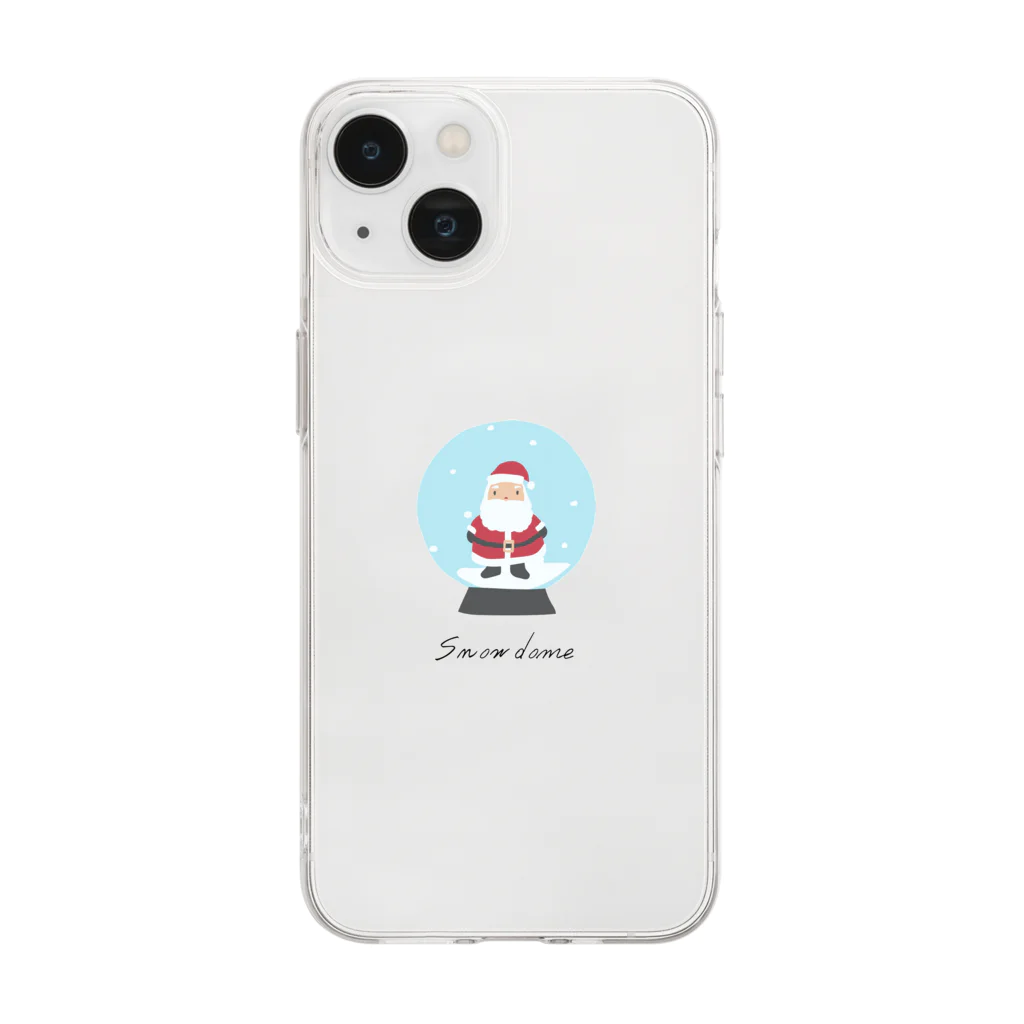 orange_honeyのクリスマス36 Soft Clear Smartphone Case