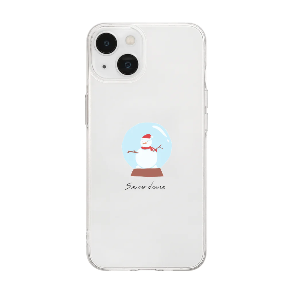 orange_honeyのクリスマス36-2 Soft Clear Smartphone Case