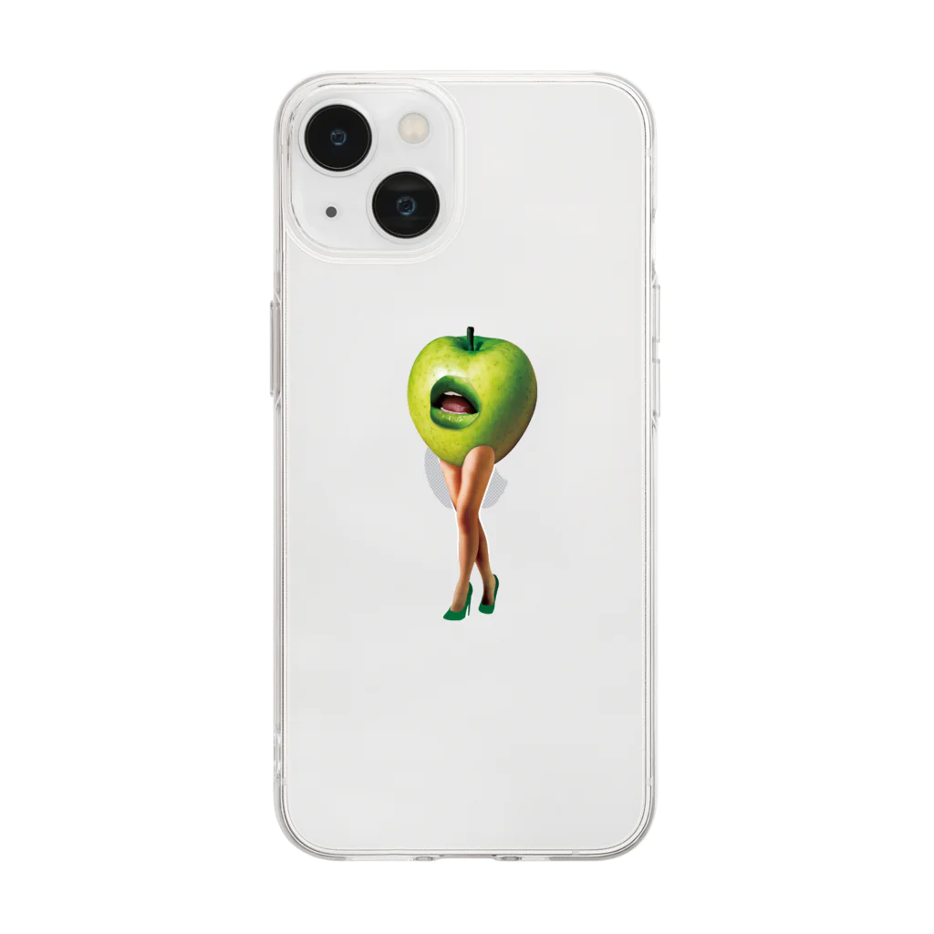 フルスキャ。のリンゴねーさん★ Soft Clear Smartphone Case