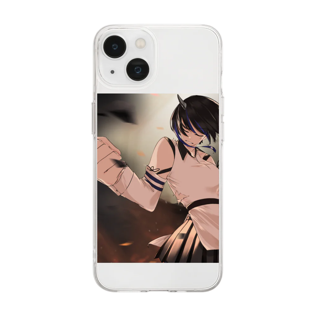 ルンバのアームストロング上院議員風ルンちゃん Soft Clear Smartphone Case