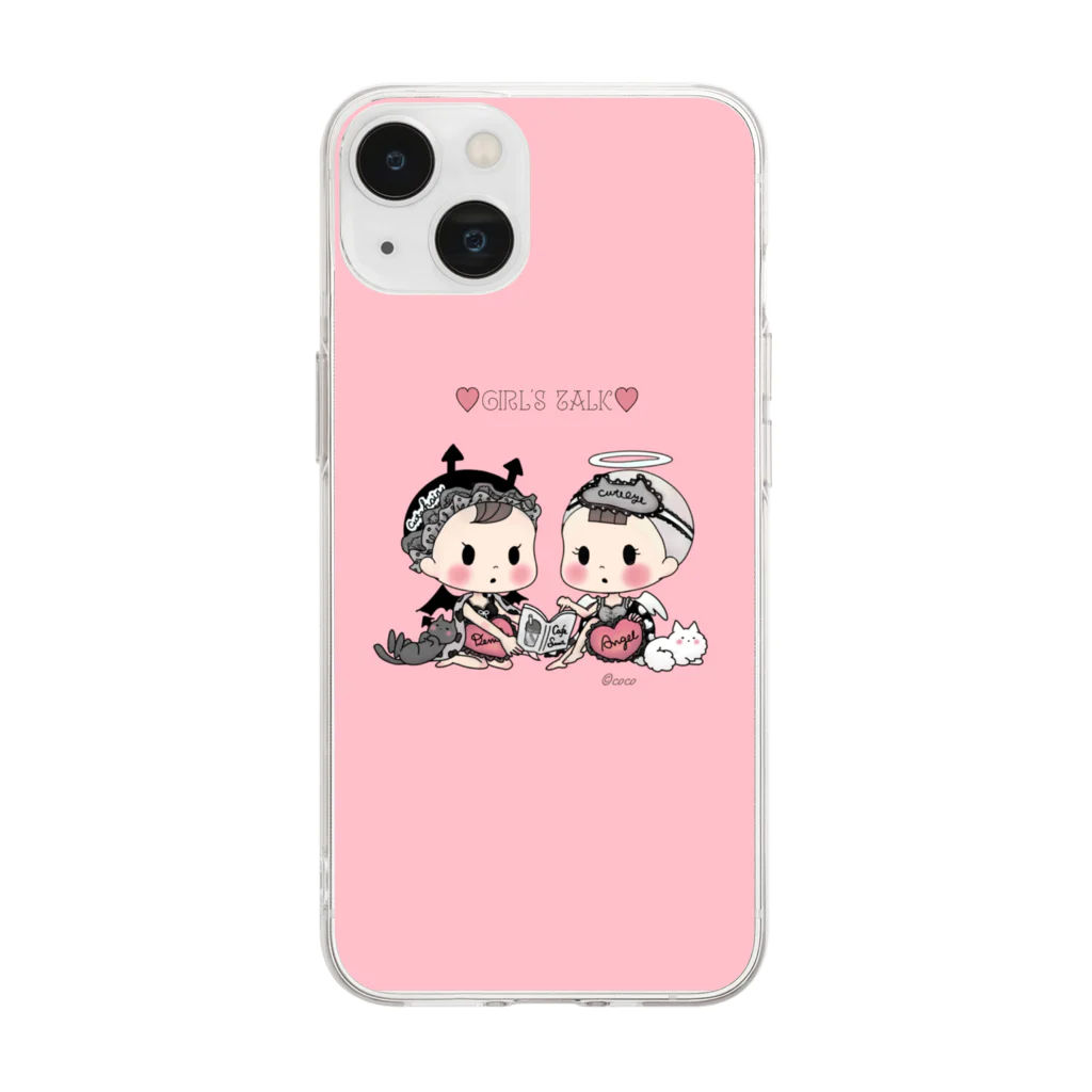 cocoのガールズトーク💕 Soft Clear Smartphone Case