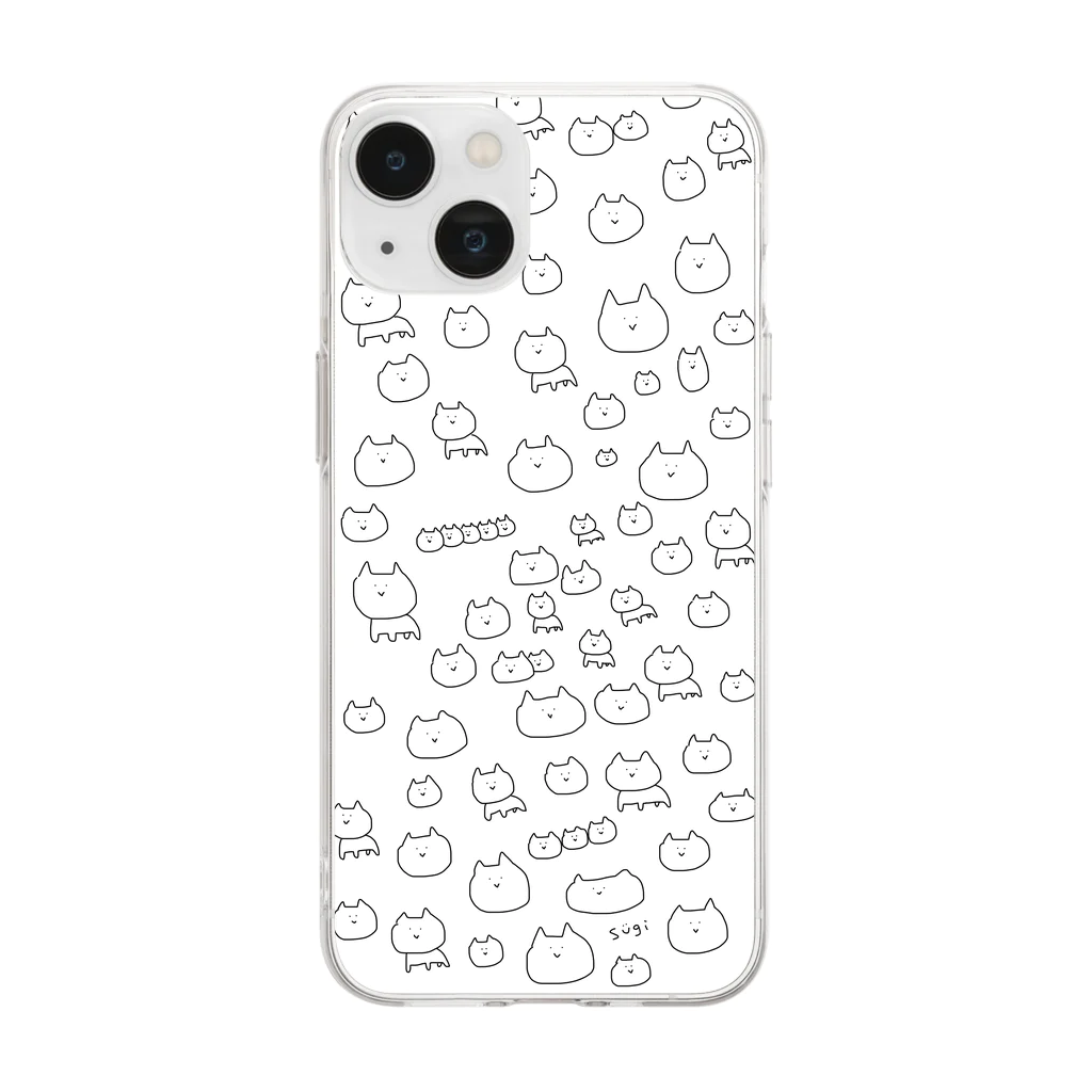 ミガル屋のにぎやか Soft Clear Smartphone Case