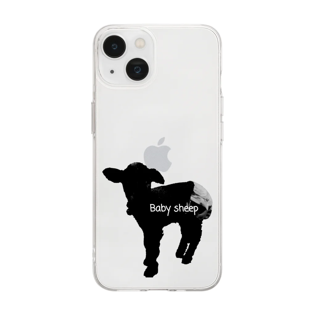 旅するナースのBaby sheep Soft Clear Smartphone Case