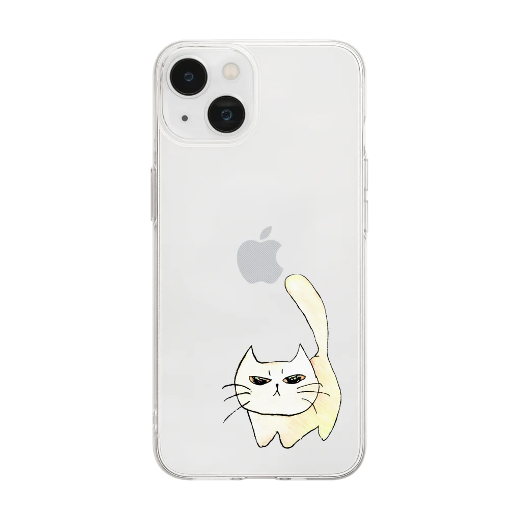 しろママのエキゾのしろちゃん Soft Clear Smartphone Case