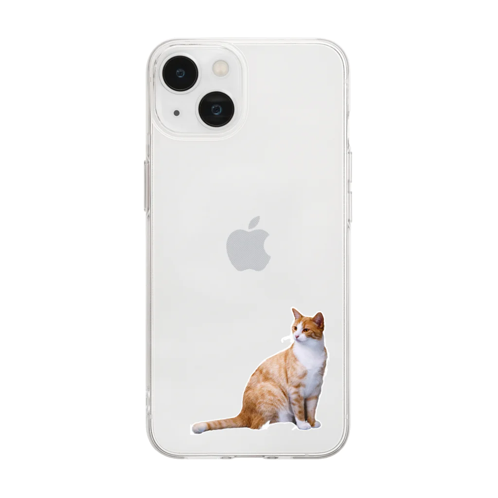 orange_honeyの猫25 Soft Clear Smartphone Case