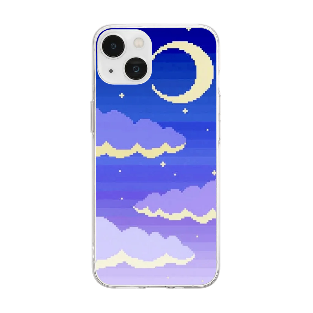 dgjpmgldgmの夜空 Soft Clear Smartphone Case