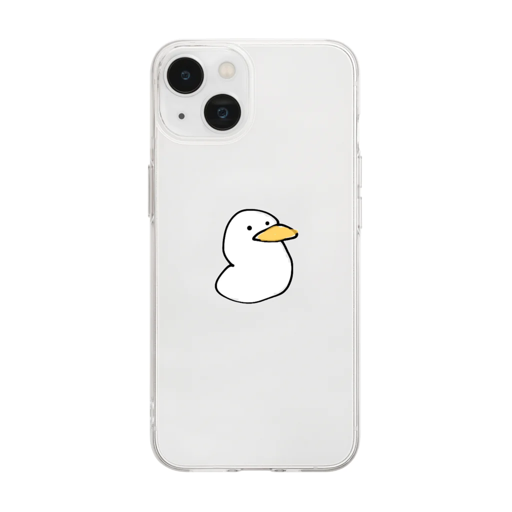 もりもりのあひるくん Soft Clear Smartphone Case