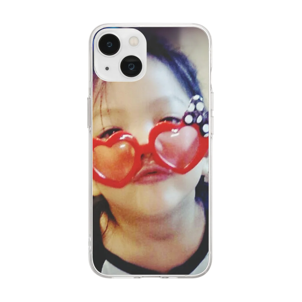 Kumiのサングラス Soft Clear Smartphone Case