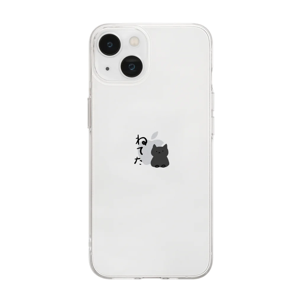 Scented Gardenの寝てたねこ Soft Clear Smartphone Case