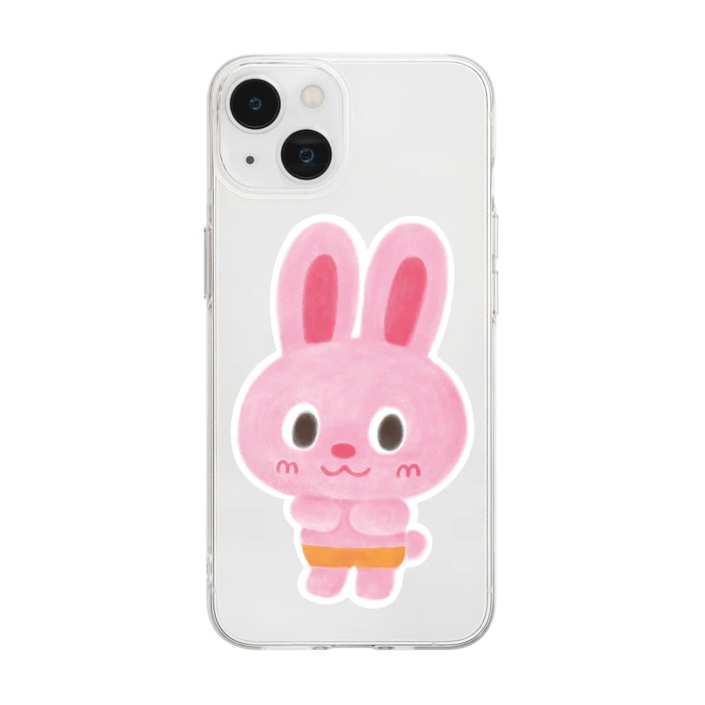 TICTOCのどうぶつショップのうさぎさん Soft Clear Smartphone Case