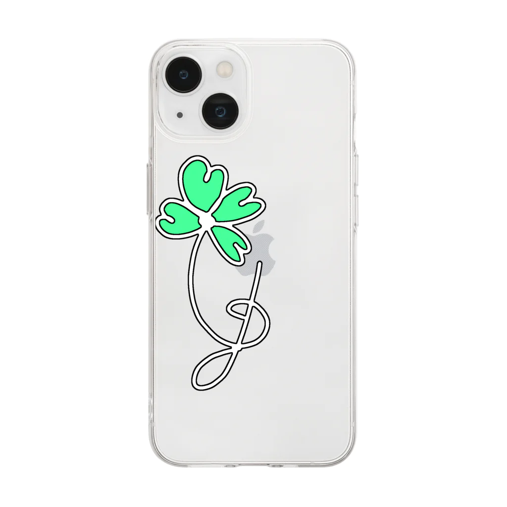 SCP-■■■ 琥珀 リミ 🍀♩.*のマークリミ Soft Clear Smartphone Case