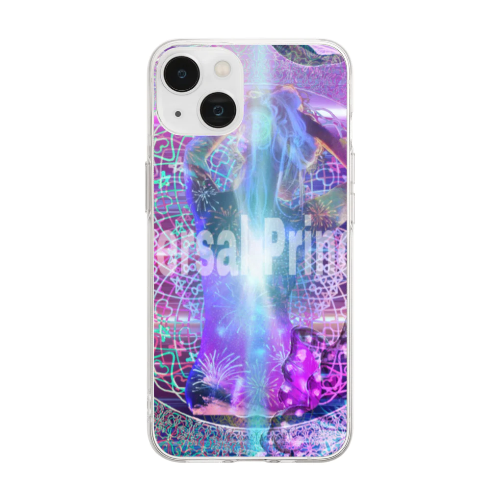 💖宇宙整体♪🌈♪こころからだチャンネル♪💖のuniversal Princess 曼荼羅 Soft Clear Smartphone Case