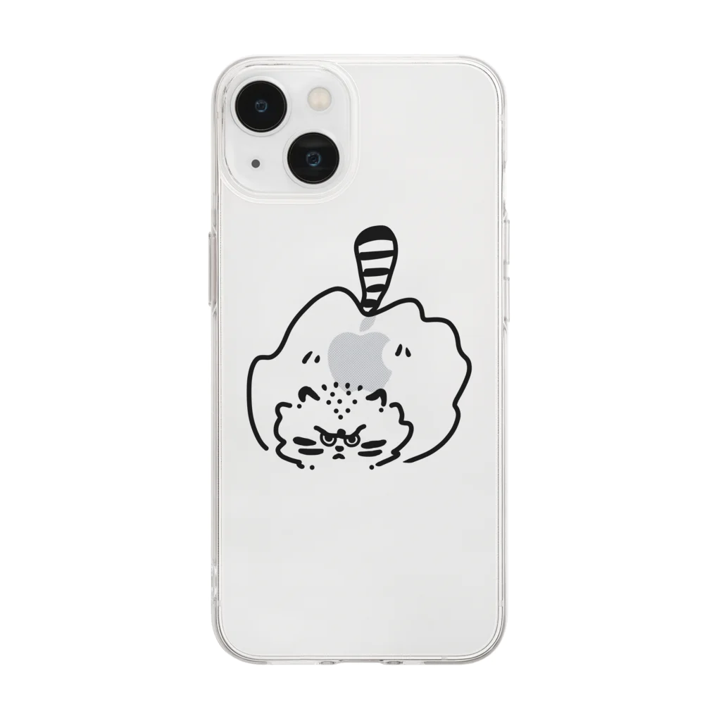 まぬるねこファンのブチギレマヌルネコ Soft Clear Smartphone Case