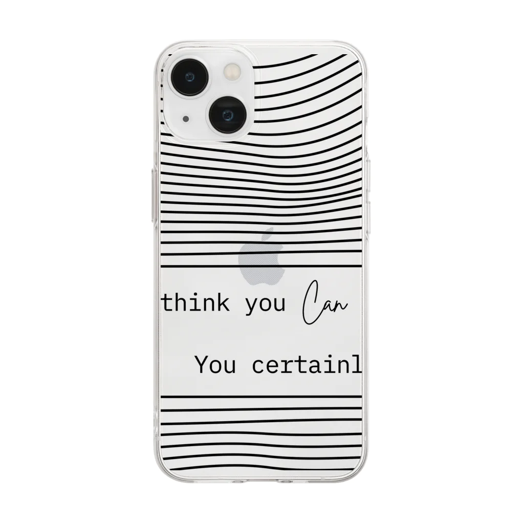 The Alburos & Co.のIf you think you Can you certainly Will Soft Clear Smartphone Case