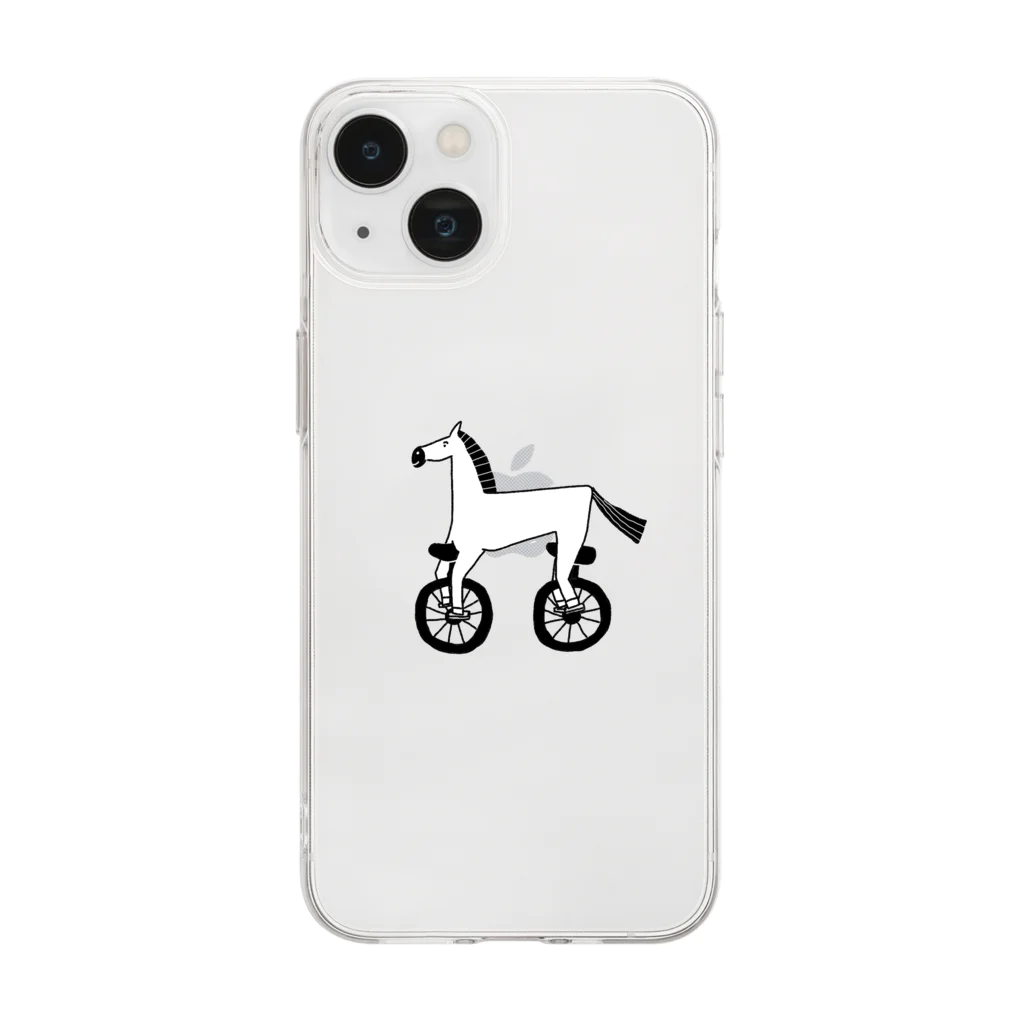 mudonの馬車 Soft Clear Smartphone Case