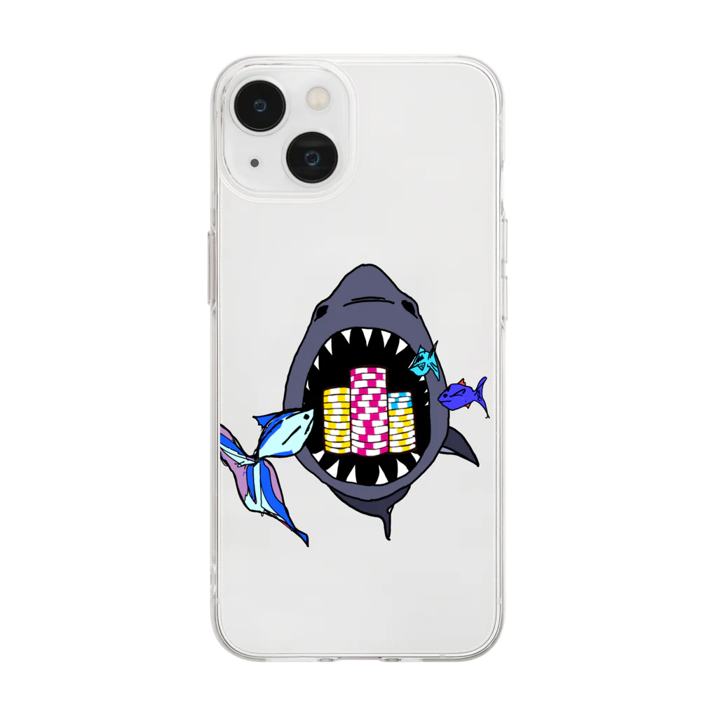 num_OROCHIのTip is very delicious【ポーカー】 Soft Clear Smartphone Case